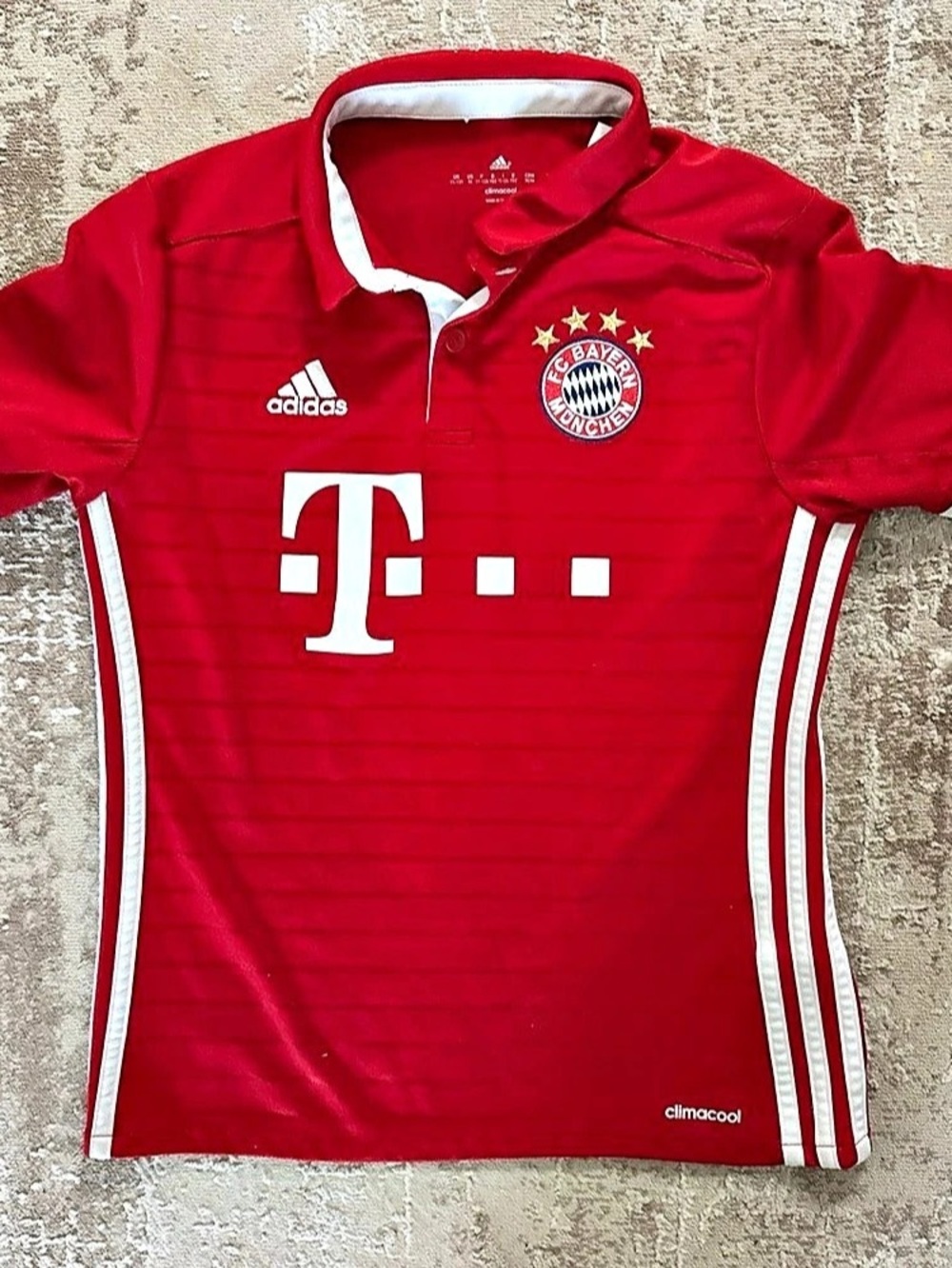 adidas Bayern Munich 2015-2016 Home Jersey Red & White